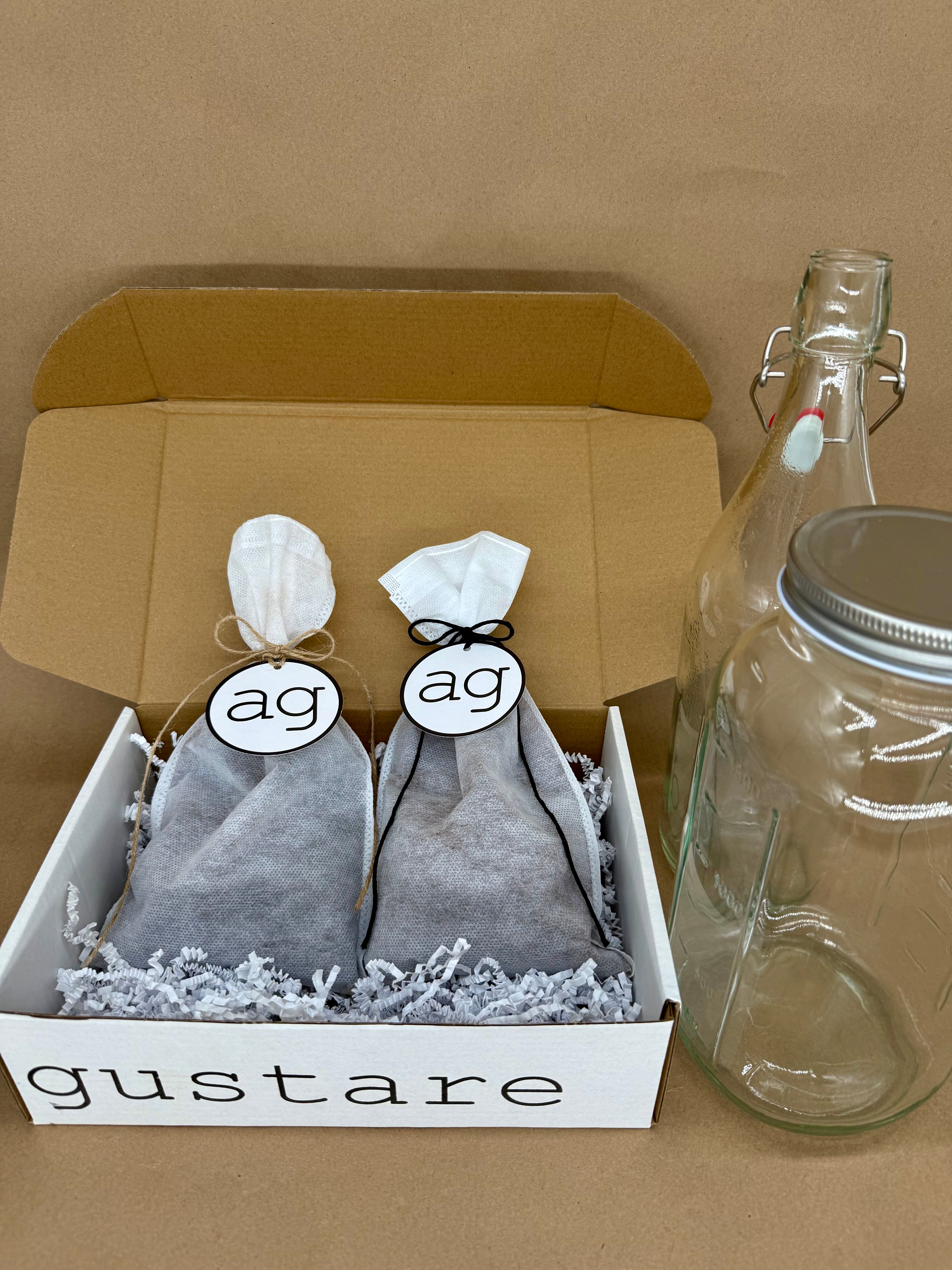 ad gustare single origin cold brew coffee club front and above view